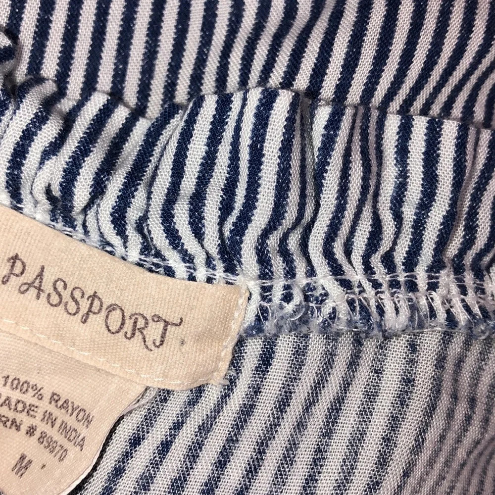 Passport medium striped bell sleeves crop top - Picture 4 of 5